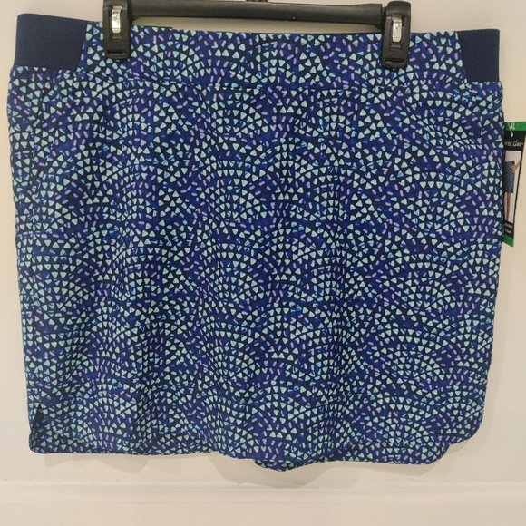 Cypress Club Women's Skort Built-in Shorts Tummy Smoothing Blue Size XL 5D048 - Picture 1 of 1